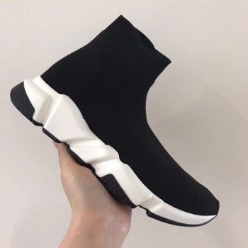 2018 new elastic socks shoes Korean version of the couple models high to help spring and autumn soft bottom casual knit shoes