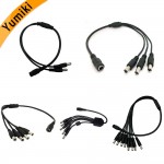 Yumiki 1pcs 1 DC Female To 2/3/4/5/8 Male plug Splitter Plug Cable 5.5mm*2.1mm 12V DC Power Supply Connector Cable