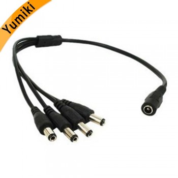 Yumiki 1pcs 1 DC Female To 2/3/4/5/8 Male plug Splitter Plug Cable 5.5mm*2.1mm 12V DC Power Supply Connector Cable