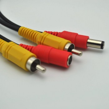 WANLIN 20M 10M 5M RCA cable the Audio cable Video Power AV Black Cable for DVR CCTV Security Surveillance Camera