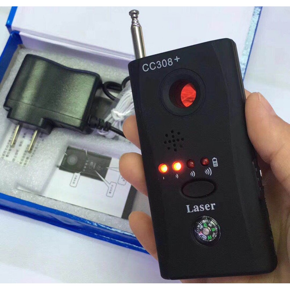 Full Range Anti-Spy Bug Detector Mini Camera RF Hidden Spy Signal Detector GSM Device Finder Privacy Protect Security