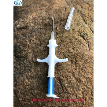 200pcs/lot 134.2KHz ISO FDX-B Animal Dogs 1.25*7mm Pet Microchips Transponder Syringe animal Id Implantable Syringe injector