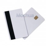 Contact SLE4442 Chip ISO7816 PVC Smart IC Card with 2750oE Hi Co Mag-stripe -10pcs