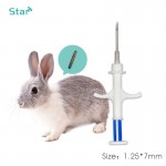 10pcs ISO Transponder syringe rfid injector with 1.25*7mm microchip for pets animal injection