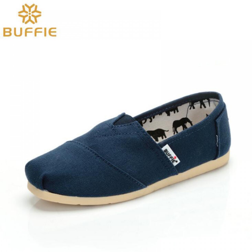 Women Flat Shoes New Arrivals High Quality Canvas Fashion Women Flats Comfortable Loafers Shoes Size 36-41