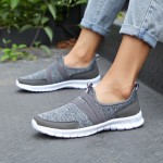 2019 Spring women sneakers shoes women Breathable Mesh shoes ballet flats ladies slip on flats loafers shoes Plus size 41 42