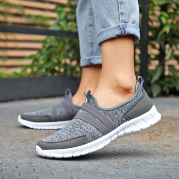 2019 Spring women sneakers shoes women Breathable Mesh shoes ballet flats ladies slip on flats loafers shoes Plus size 41 42