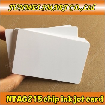 Free shopping 50pcs Inkjet Printable Nfc Cards Blank,Nfc Card 215 chip for all nfc phone.