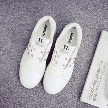 Women Casual Shoes Couples Lover shoes Trainers Chaussures Femme Rivet Flats Zapatillas Mujer Damen Sapato Feminino Designer
