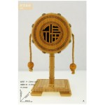 Bluetooth Speaker Bamboo Material Rattle Shape Wireless Sound Box Bass HIFI Music Subwoofer with Microphone and handmade craft