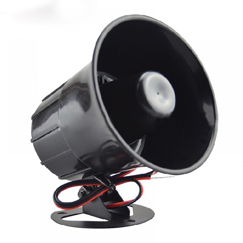 DC 12V Wired Loud Alarm Siren Horn Loudspeaker With Bracket Home Outdoor Public Address Broadcasting Security Protection System