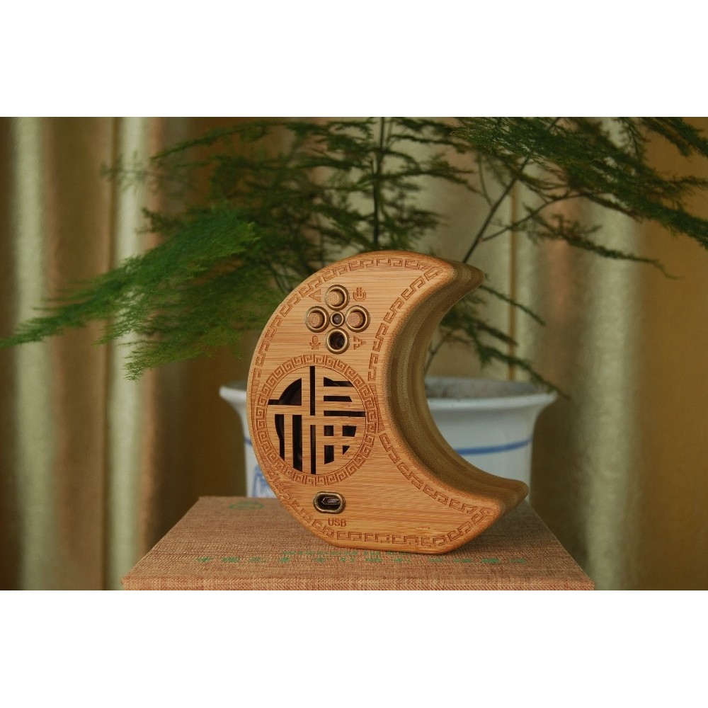Huazhu Bamboo speaker bluetooth portable stereo version, speaker maximum power 5W watt,  handmade crafts.