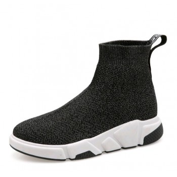 2018 new style  Autumn Winter WOMens Fashion Slip On Shoes High Top Casual Fly Weave High Top Sock Warm Shoes