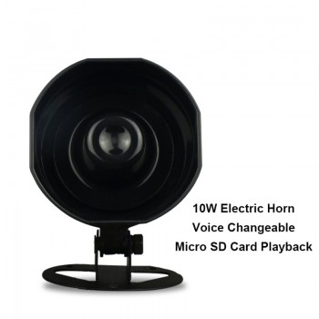 WT2000 10W Car Truck Alarm Siren Horn Loud Speaker Outdoor Voice Broadcast Support micro SD Card Playback Speech Customization