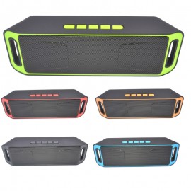 High Quality Portable Bluetooth 4.0 Wireless Speaker TF USB FM Radio Dual Bass Sound Subwoofer Loudspeaker Public Broadcasting