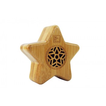 Bamboo Stereo Edition  Portable Bluetooth Speaker with Volume Booster AMP 5 Watts Power,Custom Bass Radiator,Bluetooth audio