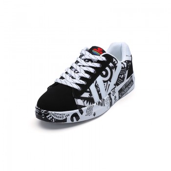 HZXINLIVE 2018 Autumn Woman Flat Casual Shoes Couple Shoes Lovers Printing Fashion Ladies Vulcanized Shoes zapatos de mujer Wild