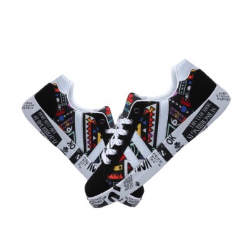 HZXINLIVE 2018 Autumn Woman Flat Casual Shoes Couple Shoes Lovers Printing Fashion Ladies Vulcanized Shoes zapatos de mujer Wild