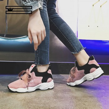 SHUANGGUN  2019 Breathable Mesh Women Casual Shoes Vulcanize Female Fashion Sneakers Lace Up Soft High Leisure Footwears