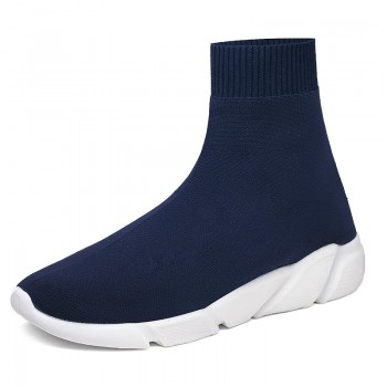 ADBOOV High Top Men Women Sneakers Knit Vamp Breathable Dad Shoes Ankle Sock Boots Woman Black Sapato Feminino