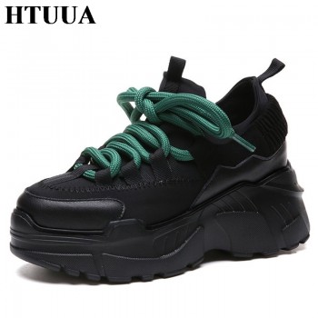 HTUUA 2018 Spring Autumn Women Casual Shoes Comfortable Platform Shoes Woman Sneakers Ladies Trainers chaussure femme SX1450