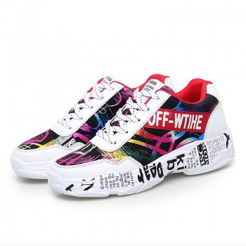 HZXINLIVE 2019 Sping Woman Casual Fashion Sneakers Graffiti Flats Ladies Vulcanized Shoes Summer White Sneakers Zapatos De Mujer