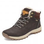 Christmas Fashion Winter Shoes Man Warm Snow Boots Zapatos De Hombre Ankle Martin Boots Lace-up Casual Shoes Outdoor Flats