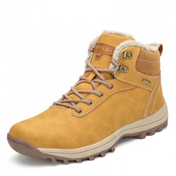 Christmas Fashion Winter Shoes Man Warm Snow Boots Zapatos De Hombre Ankle Martin Boots Lace-up Casual Shoes Outdoor Flats