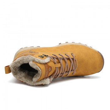 Christmas Fashion Winter Shoes Man Warm Snow Boots Zapatos De Hombre Ankle Martin Boots Lace-up Casual Shoes Outdoor Flats