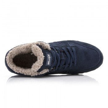 Men Boots Men Winter Shoes Plus Size 35-46 Warm Ankle Botas Hombre For Leather Winter Boots Shoes Men Plush Winter Sneakers Mens