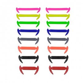 16pcs/lot Elastic Silicone Shoelaces For Shoes Special Shoelace No Tie Shoe Laces For Men Women Lacing Shoes Rubber Shoelace