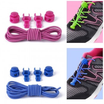 No Tie Shoelaces Stretching Lock lace Locking Shoe Laces Elastic Sneaker Chidren Shoelaces Shoestrings Running/Jogging/Triathlon