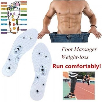1 Pair Women Men Silicone Insole Magnetic Therapy Anti Fatigue Health Care Massage Insoles WML99