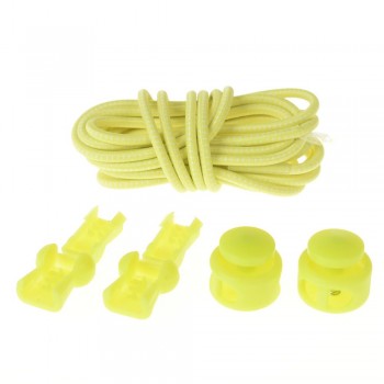 1 Pair Shoelaces Unsiex No Tie Locking Round Shoelaces Elastic Shoelace Sneaks Shoe Laces Fit Strap For Boys And Girls Wholesale