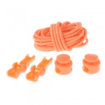 1 Pair Shoelaces Unsiex No Tie Locking Round Shoelaces Elastic Shoelace Sneaks Shoe Laces Fit Strap For Boys And Girls Wholesale