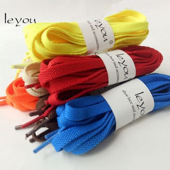 Leyou New Sneaker Flat Shoelaces Hiking Boots Shoe Strings Colored Shoe Laces for Sneakers Laces Drop Shipping
