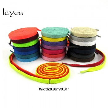 Leyou New Sneaker Flat Shoelaces Hiking Boots Shoe Strings Colored Shoe Laces for Sneakers Laces Drop Shipping