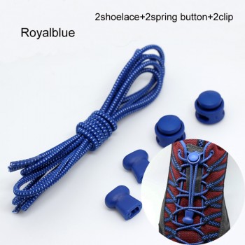 Shoelaces Unisex Elastic Shoe Laces For Men Women All Sneakers Fit Strap Sport Shoes Reflective Buckle lazy lock laces white