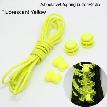 Shoelaces Unisex Elastic Shoe Laces For Men Women All Sneakers Fit Strap Sport Shoes Reflective Buckle lazy lock laces white