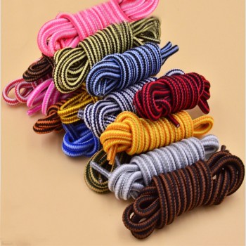 Fashion 120 cm new design rope shoelaces round casual sneakers shoelaces skate boot shoe laces strings