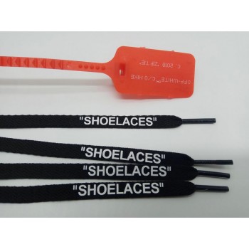 vieruodis Printing SHOELACES Black White Orange Green OW Signed  Shoelaces Bootlaces For Off Shoes Oval Rope Laces