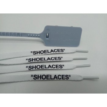 vieruodis Printing SHOELACES Black White Orange Green OW Signed  Shoelaces Bootlaces For Off Shoes Oval Rope Laces