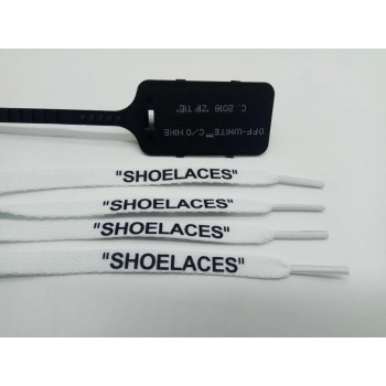 vieruodis Printing SHOELACES Black White Orange Green OW Signed  Shoelaces Bootlaces For Off Shoes Oval Rope Laces