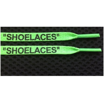 vieruodis Printing SHOELACES Black White Orange Green OW Signed  Shoelaces Bootlaces For Off Shoes Oval Rope Laces
