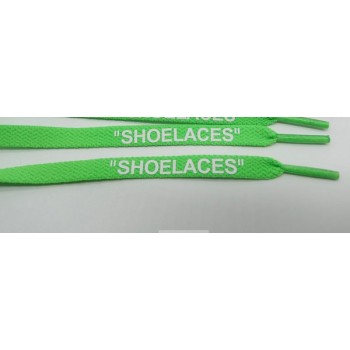 vieruodis Printing SHOELACES Black White Orange Green OW Signed  Shoelaces Bootlaces For Off Shoes Oval Rope Laces