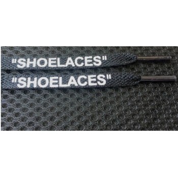 vieruodis Printing SHOELACES Black White Orange Green OW Signed  Shoelaces Bootlaces For Off Shoes Oval Rope Laces