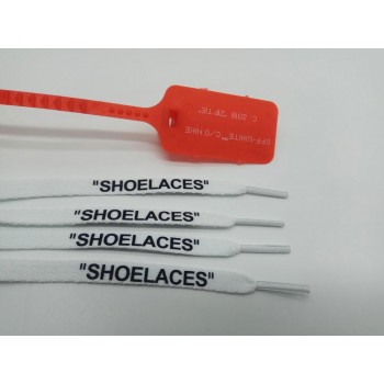 vieruodis Printing SHOELACES Black White Orange Green OW Signed  Shoelaces Bootlaces For Off Shoes Oval Rope Laces