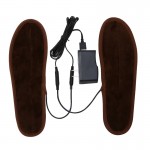 data line + insoles Men Women New USB Electric Powered Plush Fur Heating Insoles Winter Keep Warm Insole Heated insole Unisex