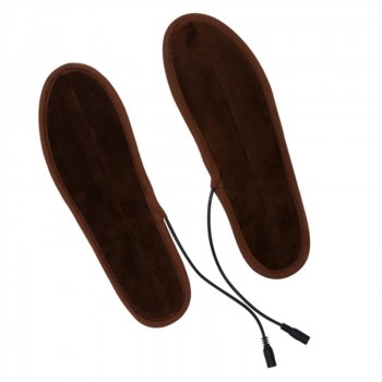 data line + insoles Men Women New USB Electric Powered Plush Fur Heating Insoles Winter Keep Warm Insole Heated insole Unisex