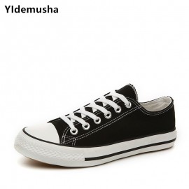 YIdemusha New Summer Sneakers Wedges Canvas Shoes Men Casual Shoe Men Breathable White Basket Stars Zapatos Mujer Trainers Shoes